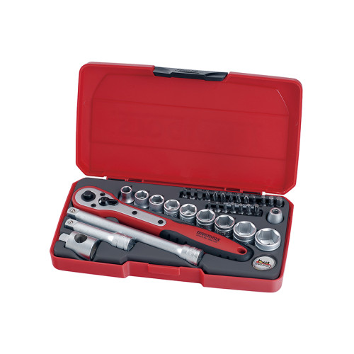 T3834 Socket & Bit Set of 34 Metric 3/8in Drive