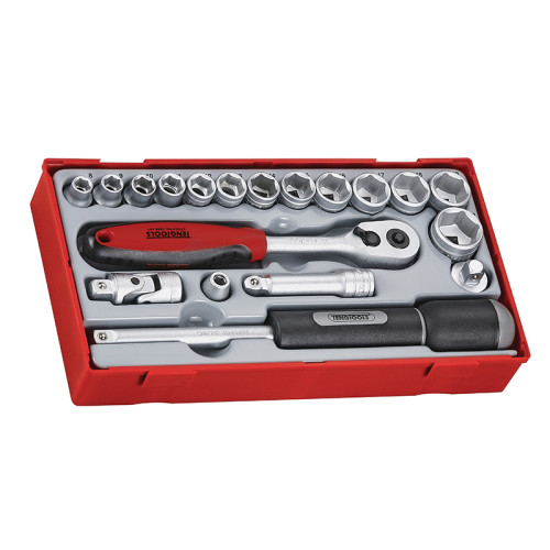 TT3819 Regular Metric Socket Set,  19 Piece -  3/8in Drive