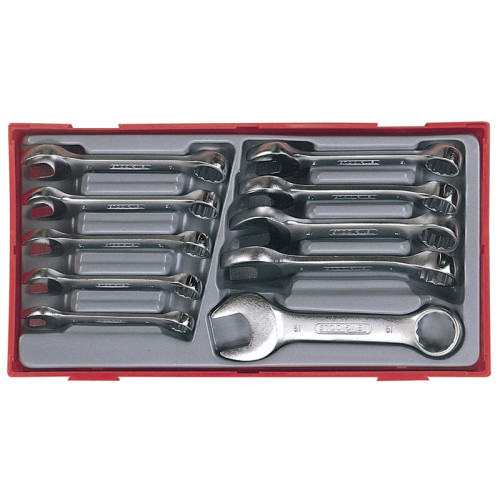 TT6010M Metric Midget Combination Spanner Set, 10 Piece