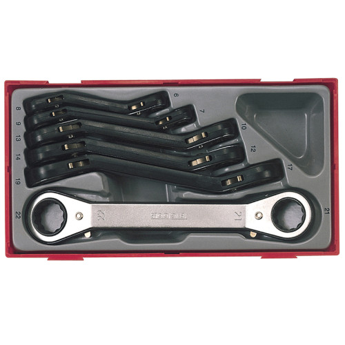 TTRORS Metric Ratchet Ring Spanner Set, 6 Piece