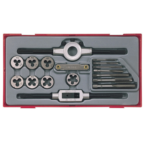 TTTD17 Rethreading Tap & Die Set, 17 Piece