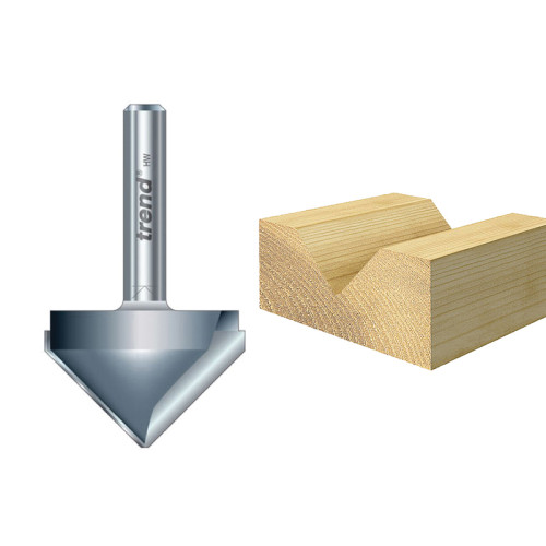 11/5 x 1/4 TCT V-Groove Cutter 60° 10.3 x 12.7mm