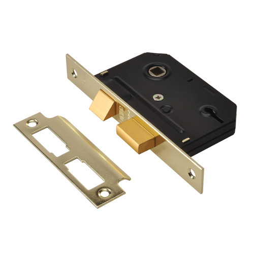 ES-SL Essentials 3 Lever Mortice Sashlock Polished Brass 79mm 3in Visi