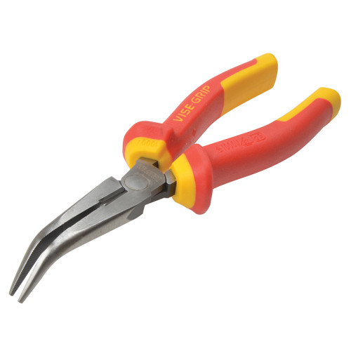 High Leverage VDE Bent Nose Pliers 200mm (8in)