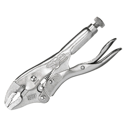 4WRC Curved Jaw Locking Pliers with Wire Cutter 100mm (4in)