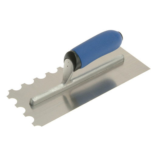 Professional Stainless Steel Adhesive Trowel Round Notches 20mm