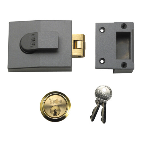 81 Rollerbolt Nightlatch 60mm Backset DMG Finish Box