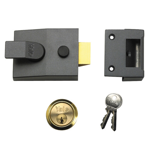 91 Basic Nightlatch 60mm Backset DMG Finish Box