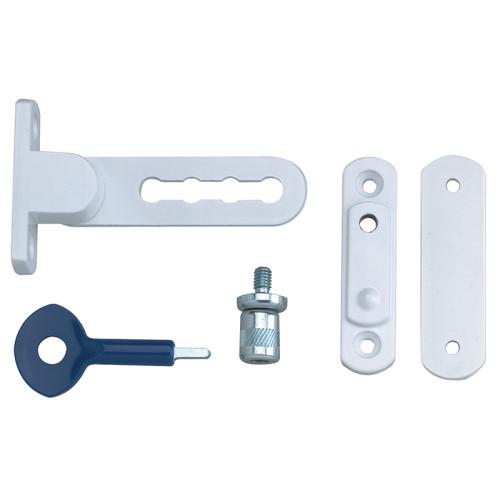 P117 Ventilation Window Lock White Finish Pack of 1