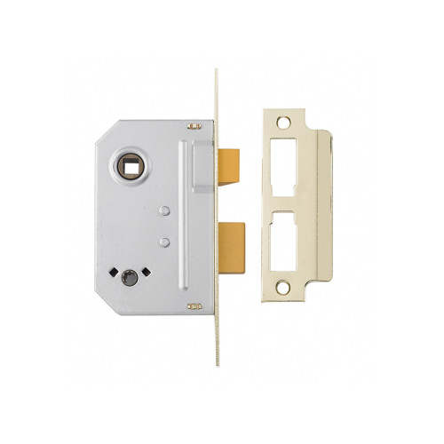 PM236 Bathroom 2 Lever Sashlock Polished Brass 67mm 2.5in