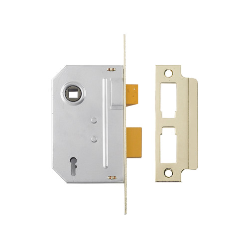 PM246 Internal 2 Lever Mortice Sashlock Polished Brass 80mm 3in