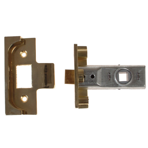 M999 Rebate Tubular Latch 64mm 2.5 in Polished Brass Finish